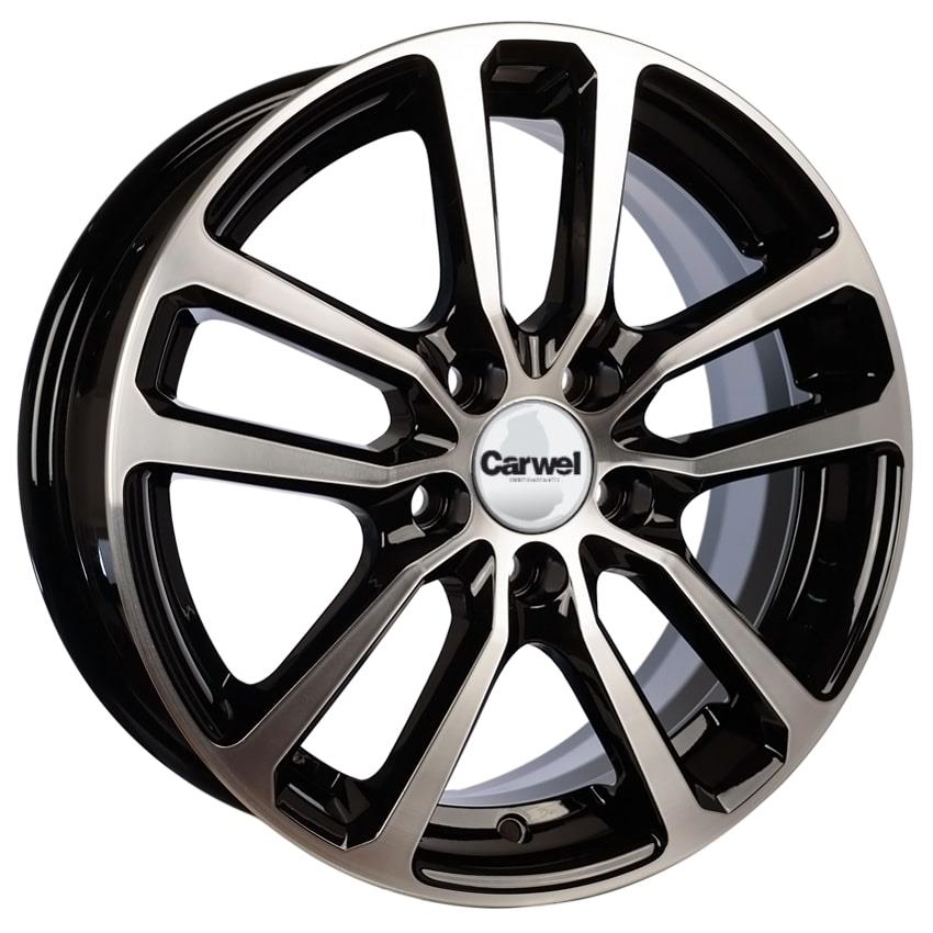 Diski R15 5x114.3 J6 ET38 Carwel Donti Black Polished