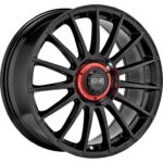 Diski R19 5×112 J8.5 ET38 OZ Racing Superturismo Evoluzione Gloss Black + Red Lettering