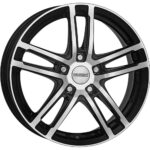 Diski R15 4×108 J6 ET23 Dezent TZ dark Black/polished