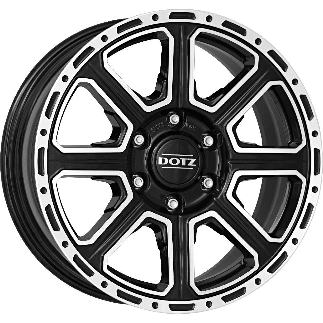 Diski R16 6x139.7 J7 ET30 Dotz Kalahari dark Black/polished