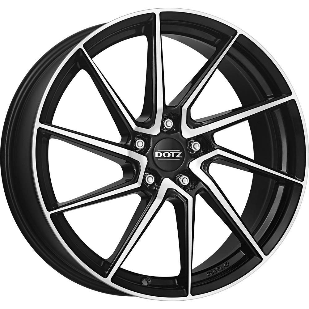 Diski R18 5x114.3 J8 ET48 Dotz Spa dark Black/polished