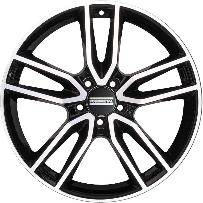 Diski R17 5x120 J7.5 ET55 Fondmetal Koros Glossy Black Machined