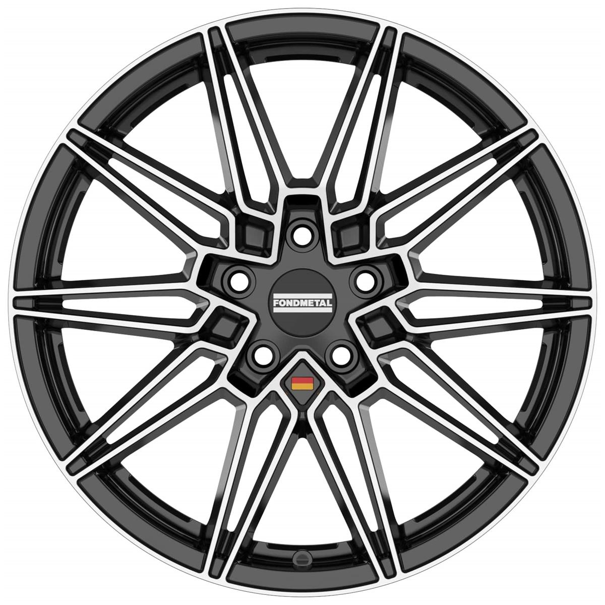 Diski R19 5x120 J8 ET29 Fondmetal Thoe Glossy Black Machined