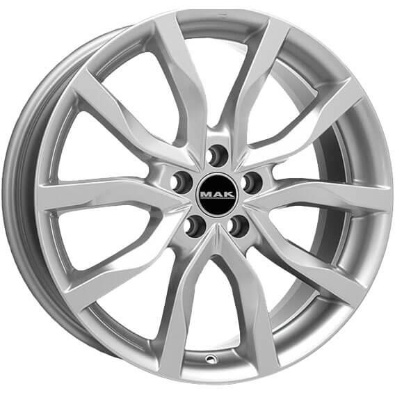 Diski R21 5x108 J9 ET38 MAK Highlands Silver