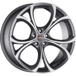 Diski R17 5×110 J7.5 ET31 MAK Lario Gun Met-Mirror Face