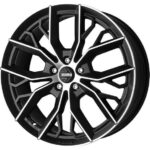 Diski R17 5×100 J7.5 ET42 Momo Massimo Matt Black Polished