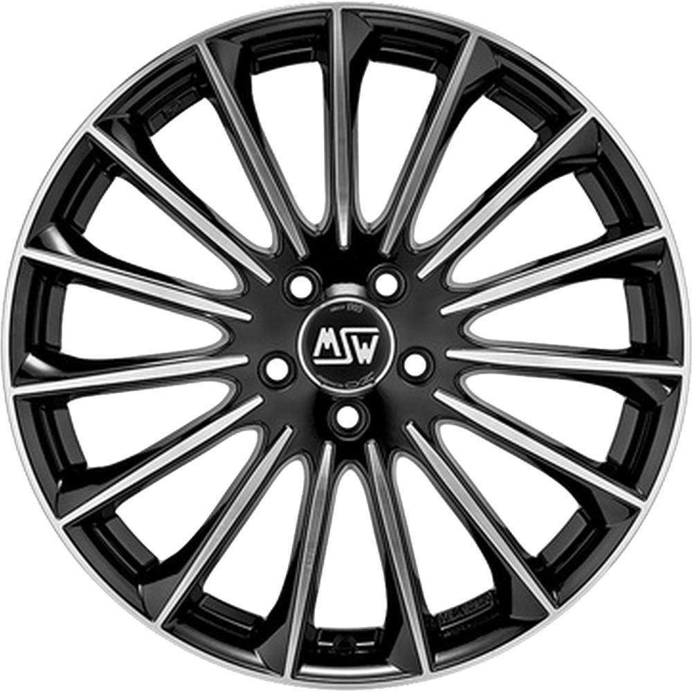 Diski R17 5x114.3 J7.5 ET40 MSW 30 Gloss Black Full Polished