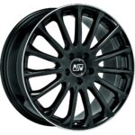 Diski R18 5×108 J7.5 ET45 MSW 30 Gloss Black+Diamond Lip