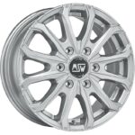 Diski R16 6×125 J6.5 ET68 MSW 48 Van 6 Holes Full Silver