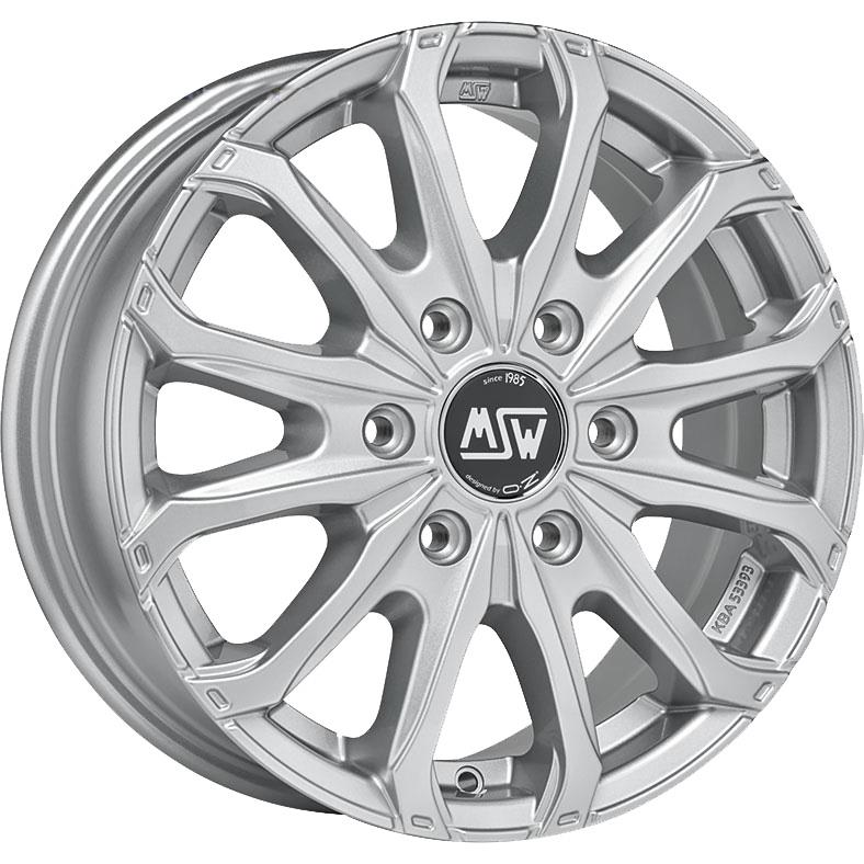 Diski R16 6x125 J6.5 ET68 MSW 48 Van 6 Holes Full Silver