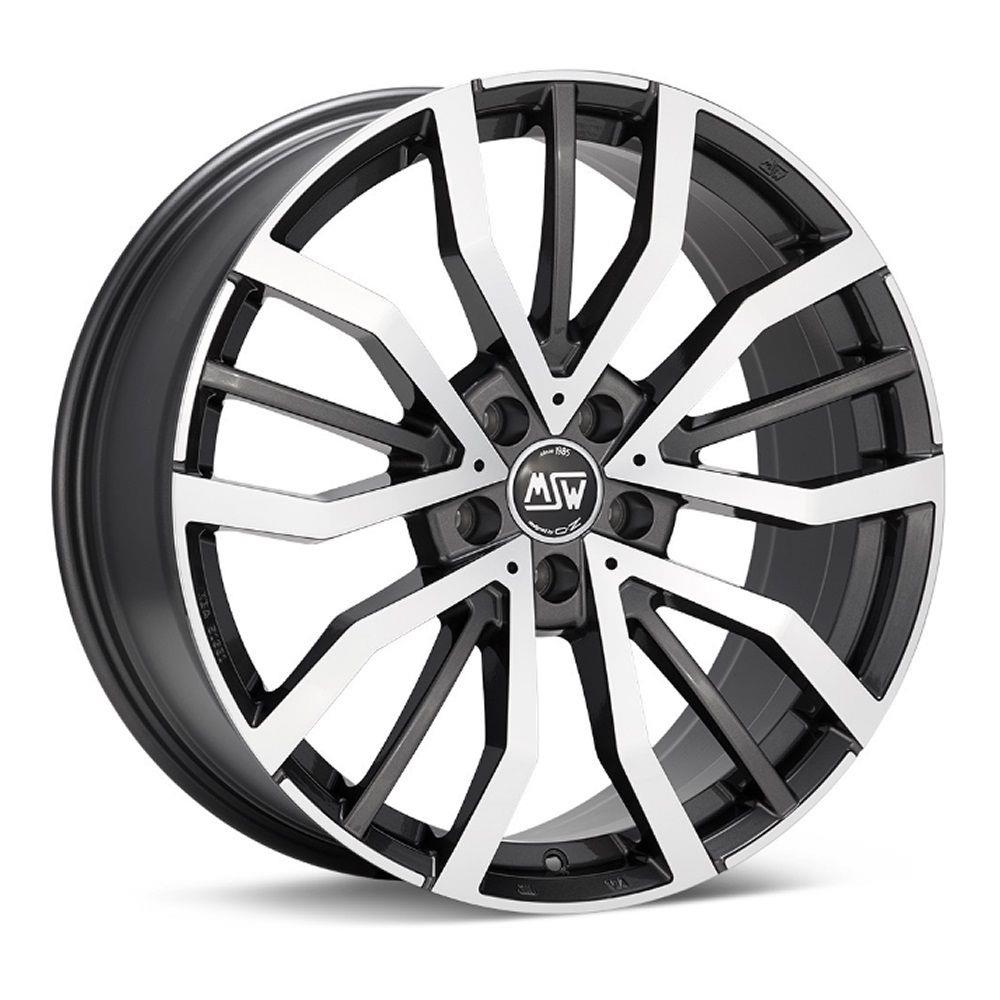 Diski R18 5x112 J8 ET48 MSW 49 Gloss Gun Metal Full Polished