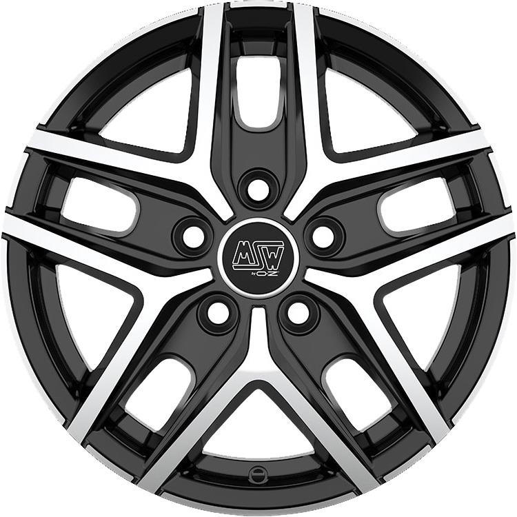 Diski R16 5x114.3 J6.5 ET44 MSW 40 Van Gloss Black Full Polished