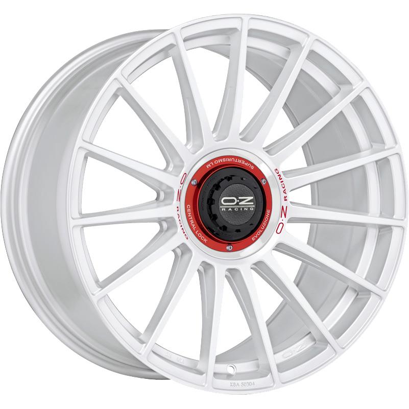 Diski R19 5x112 J8.5 ET38 OZ Racing Superturismo Evoluzione WRC Race White Red Lettering