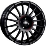 Diski R18 5×112 J8 ET35 OZ Racing Superturismo GT Matt Black Red Lettering