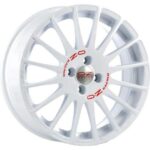 Diski R18 5×114.3 J8 ET40 OZ Racing Superturismo WRC Race White Red Lettering