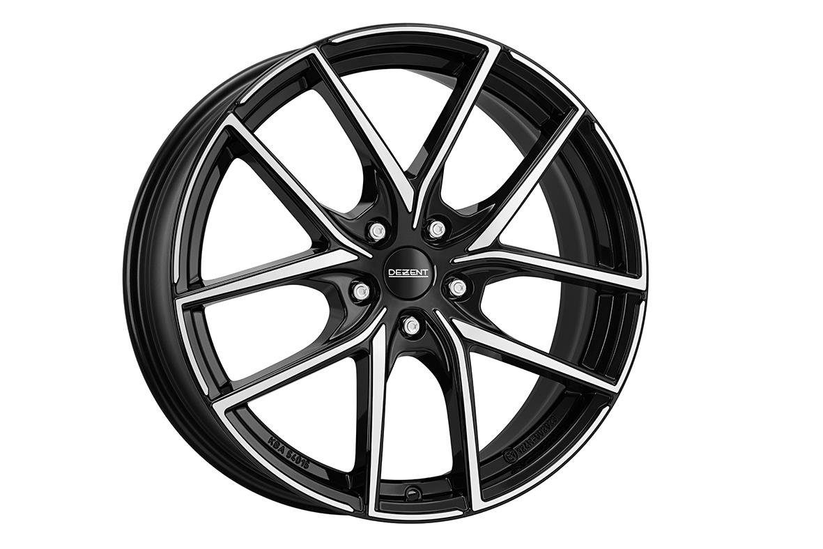 Diski R17 5x108 J7.5 ET50 Dezent TO dark Black/polished