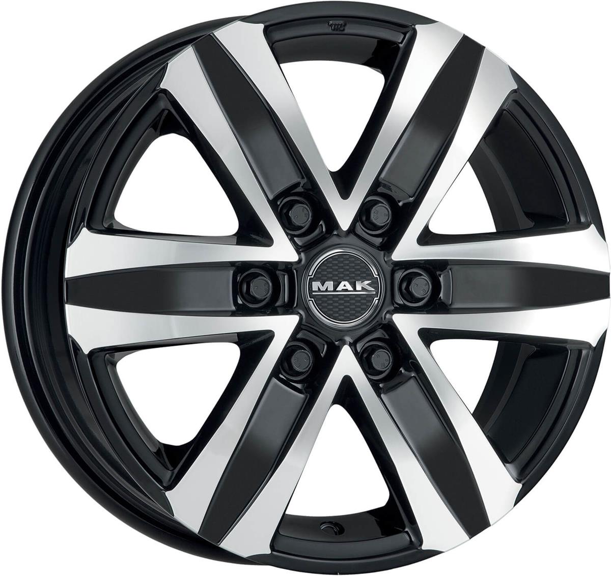 Diski R16 6x125 J6.5 ET50 MAK Stone 6 Black Mirror