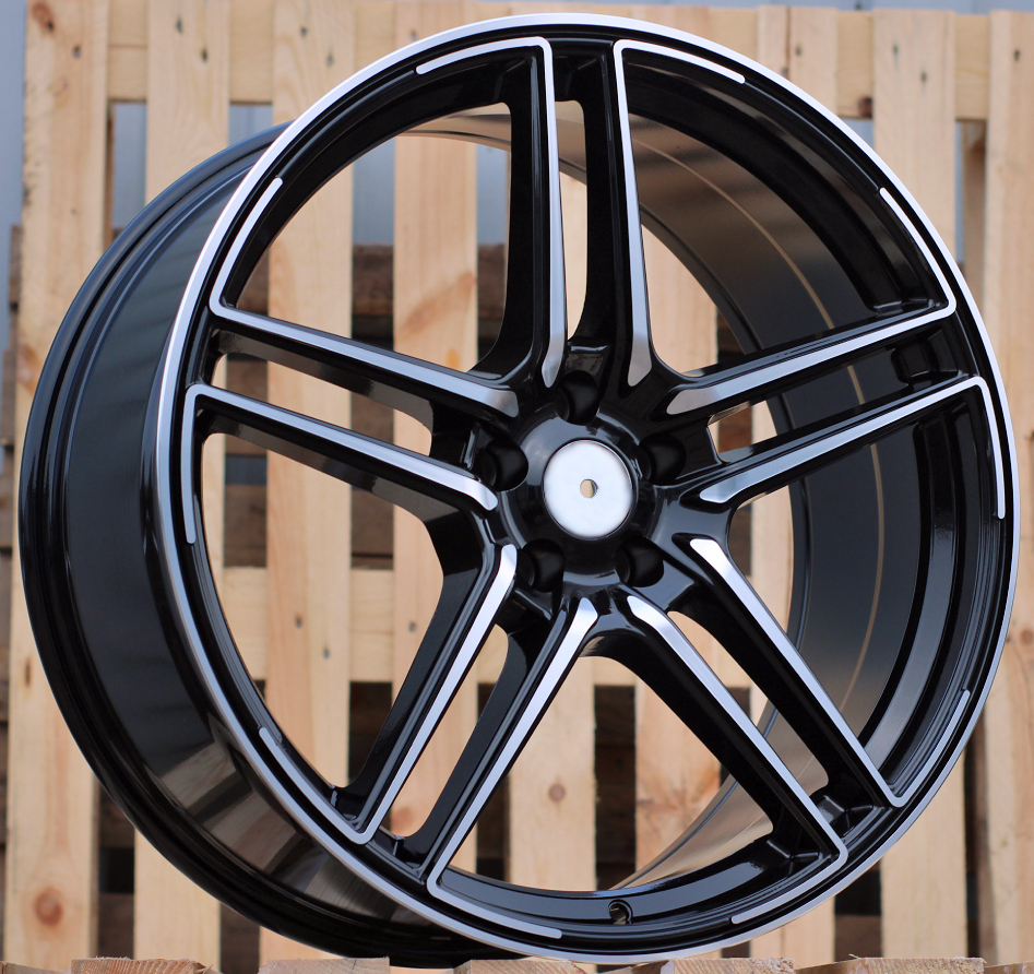 DISKI B1152 Audi Style ABT R21 5×112 J9.5 ET31 Black Polished