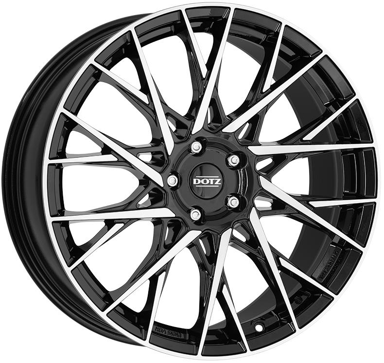 Diski R20 5x108 J8 ET45 Dotz Fuji dark Black/polished