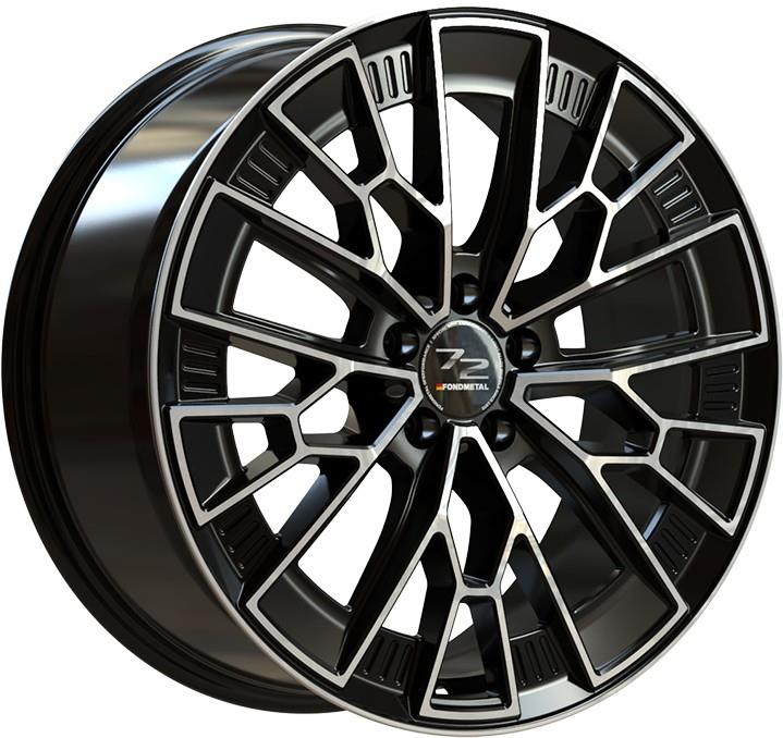 Diski R21 5x114.3 J9 ET40 Fondmetal 1972 Glossy Black Machined