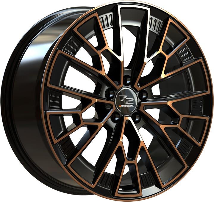 Diski R21 5x112 J9 ET26 Fondmetal 1972 Black Clearcoat Matt Bronze Machined