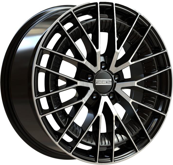 Diski R18 5x112 J8 ET34 Fondmetal Kari Glossy Black Machined