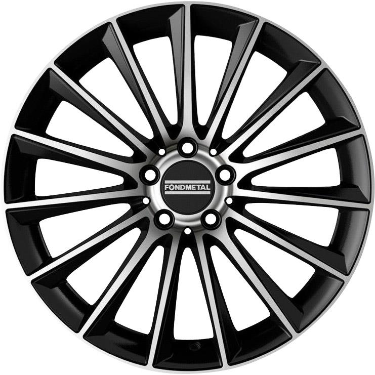 Diski R18 5x112 J8 ET48 Fondmetal Aidon Glossy Black Machined Lip