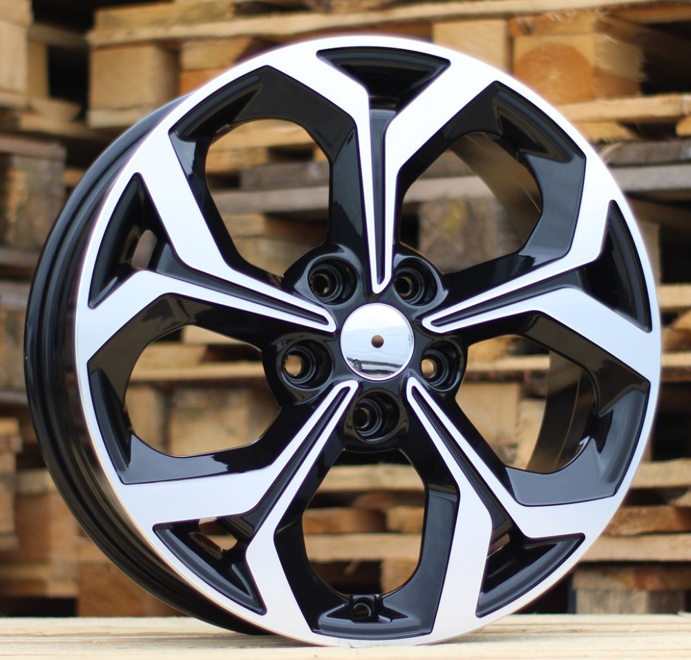 Diski R17 5x114.3 J7 ET53 RACINGLINE FE175 KIA Black Polished