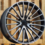 Diski R20 5×112 J8.5 ET38 RACINGLINE MR532 MERCEDES Black Polished (Rear+Front)