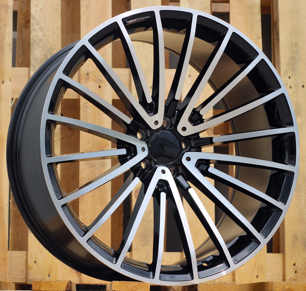 Diski R20 5x112 J8.5 ET38 RACINGLINE MR532 MERCEDES Black Polished (Rear+Front)