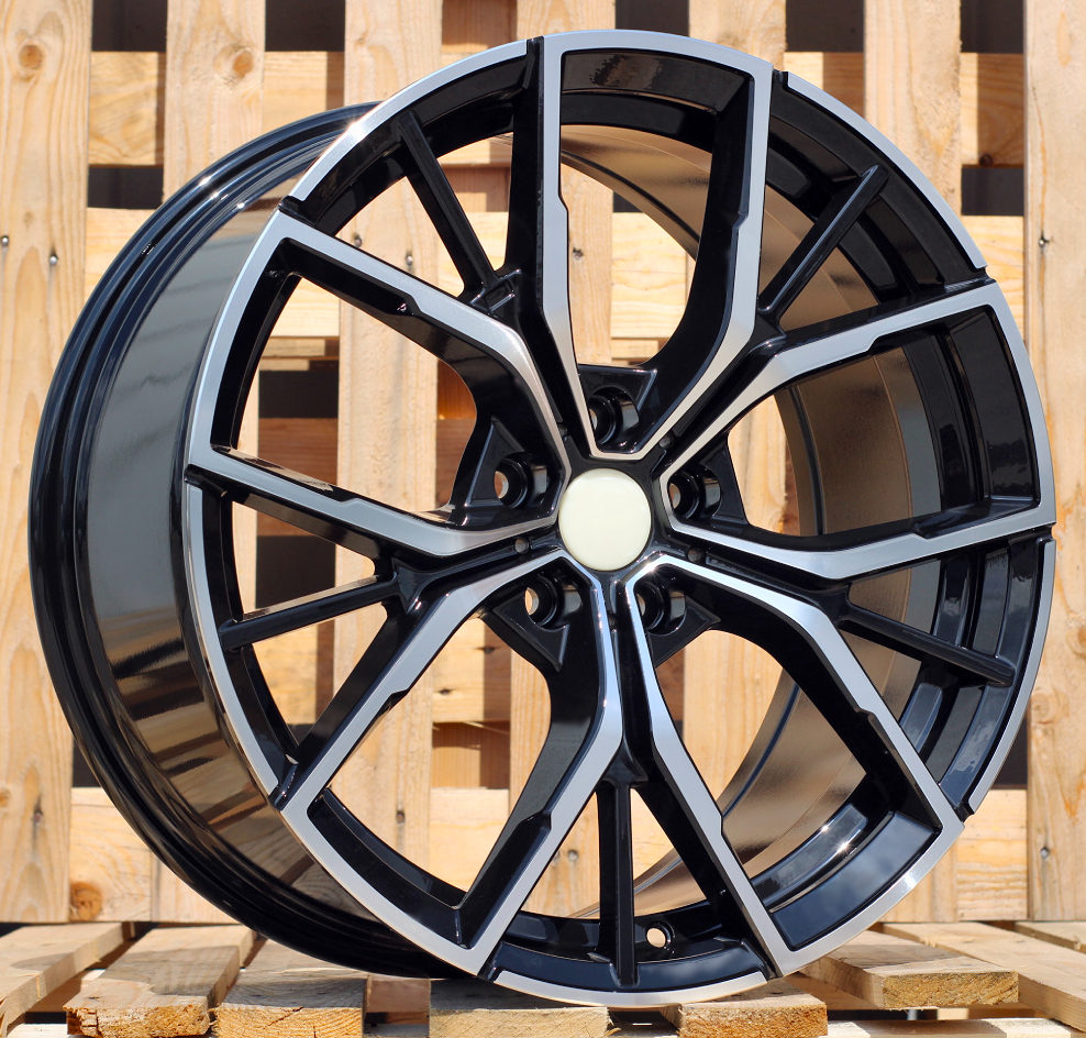 Diski R19 5x112 J8 ET30 RACINGLINE B1667 BMW Black Polished (Rear+Front)