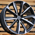 Diski R22 5×112 J10 ET26 RACINGLINE B5815 AUDI Black Polished +PC