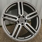 Diski R20 5×112 J10 ET38 HAXER B1382 Grey Polished Half Matt (Rear+Front)