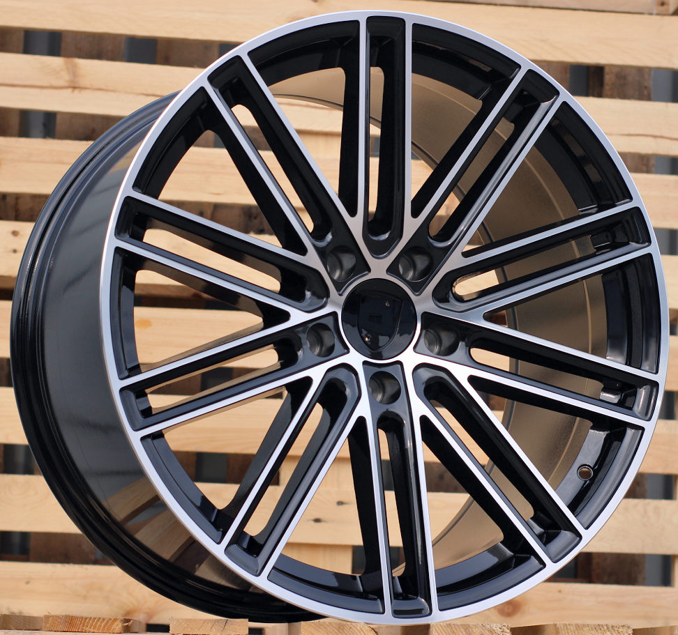 Diski R21 5x130 J9.5 ET60 RACINGLINE B1271 PORCHE Black Polished