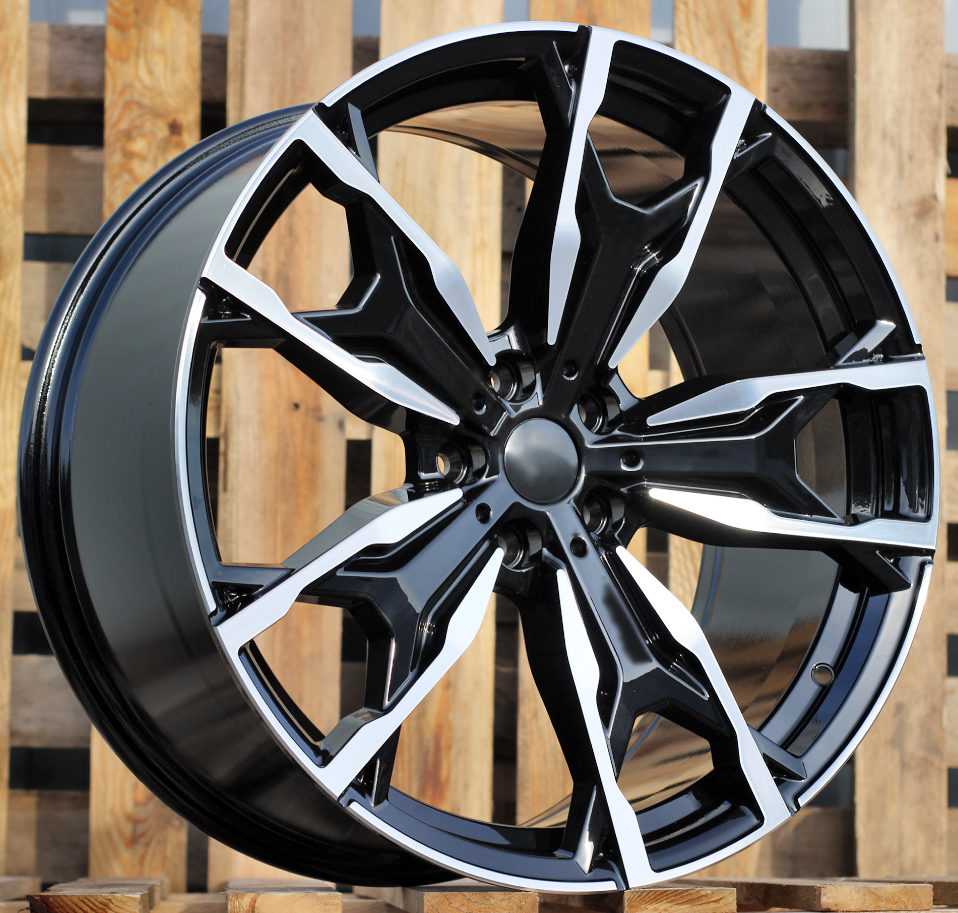 Diski R20 5x112 J8 ET27 RACINGLINE Y0204 BMW Black Polished (Rear+Front)