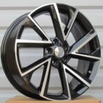 Diski R16 5×100 J6.5 ET40 RACINGLINE FE181 SKODA Black Polished