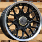 Diski R15 8×100/114 J8 ET30 HAXER L1879 Black +Polished Lip