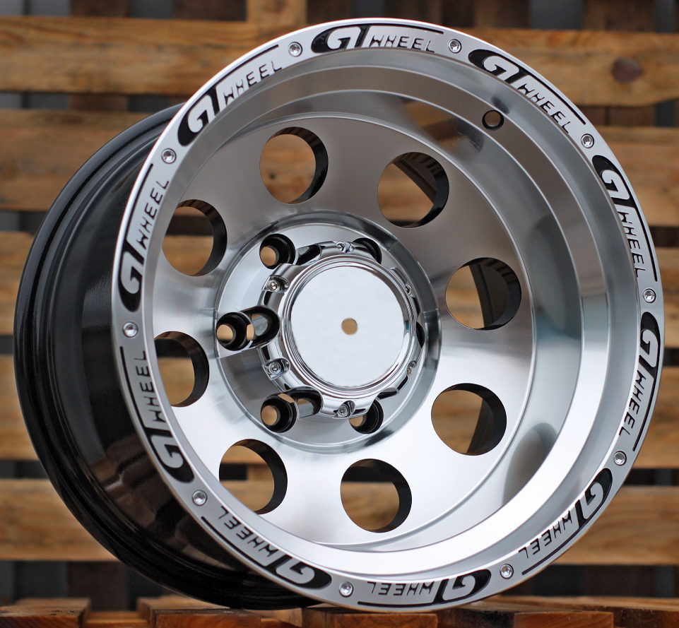 Diski R15 5x114.3 J8 ET RACINGLINE BY531 4X4 Black Polished