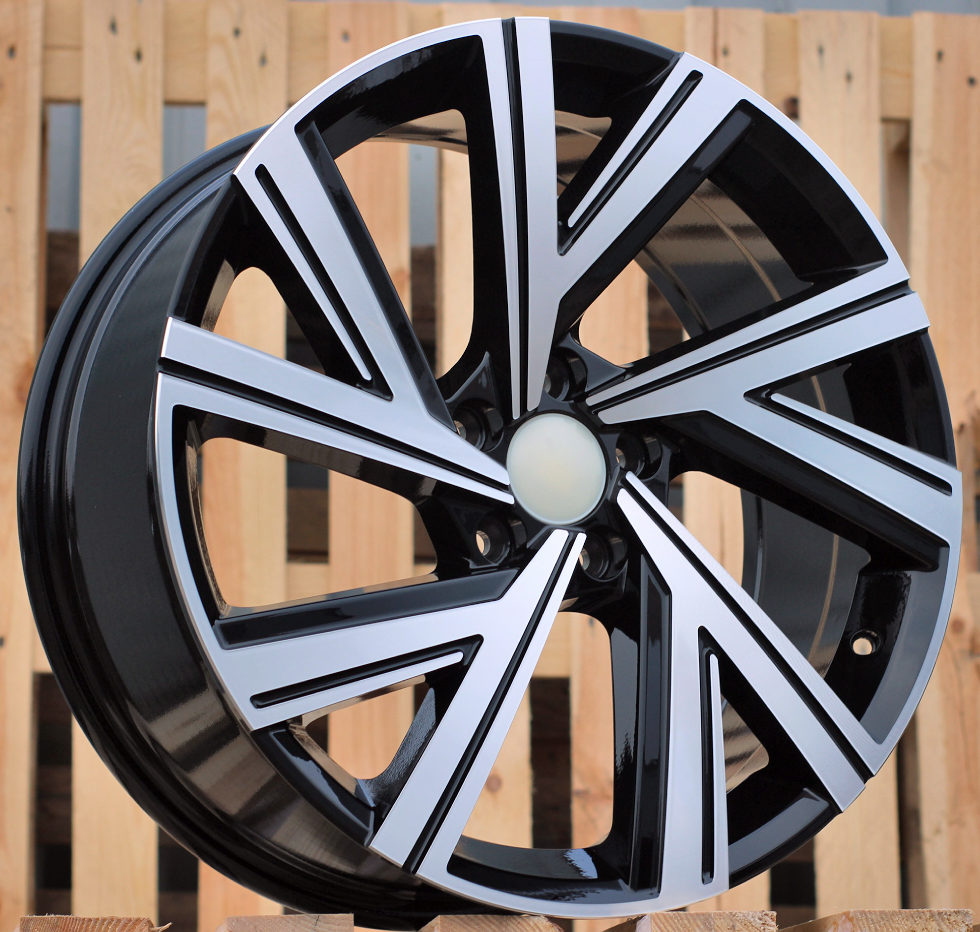 Diski R18 5x112 J8 ET45 RACINGLINE B5805 VW Black Polished