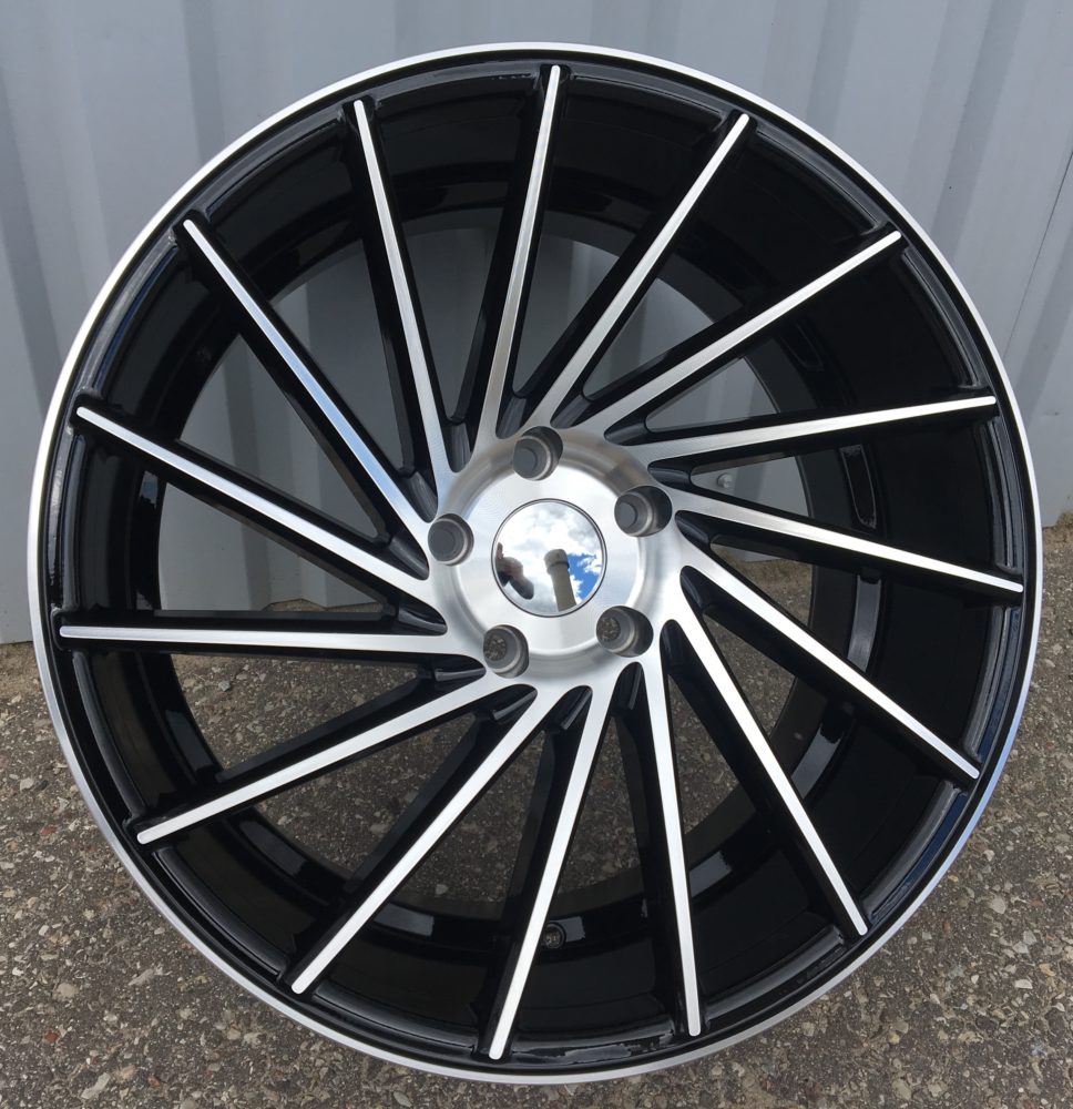 Diski R20 5x120 J9.5 ET38 RACINGLINE LU589 Black Polished