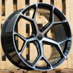 Diski R19 5×112 J8.5 ET35 RACINGLINE I5598 AUDI Black Polished (Hybrid Forged)