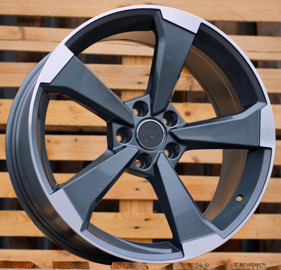 Diski R18 5x112 J8 ET40 RACINGLINE XE351 AUDI Grey Polished