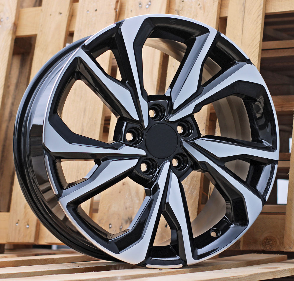 Diski R17 5x114.3 J7 ET45 RACINGLINE A5563 HONDA Black Polished