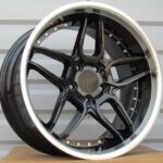 Diski R18 5×120 J8.5 ET20 HAXER SSA01 Black +Polished Lip (Rear+Front)