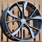 Diski R18 5×112 J8 ET41 RACINGLINE B5808 VW Black Polished