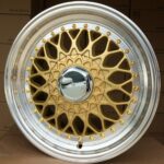 Diski R17 8×100/108 J7.5 ET35 RACINGLINE BY479 Yellow +Polished Lip