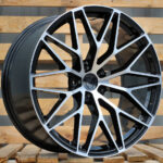 Diski R21 5×112 J9.5 ET26 RACINGLINE 3S1067 PORCHE Black Polished (Rear+Front)
