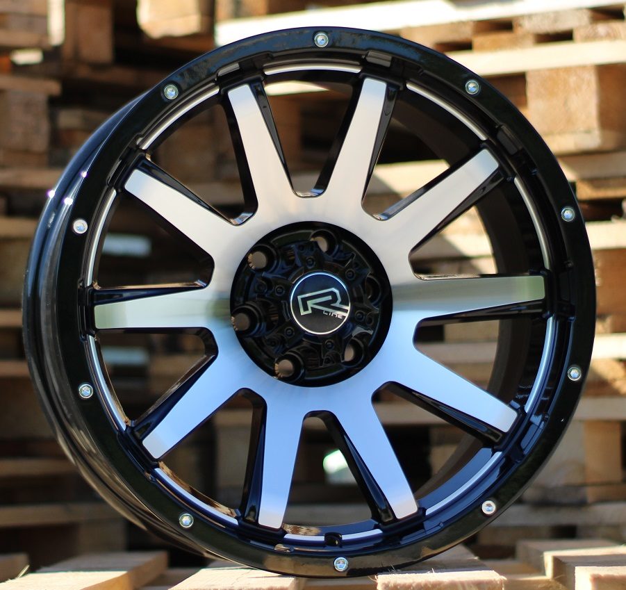 Diski R17 6x139.7 J9 ET RACINGLINE A1302 4X4 Black Polished