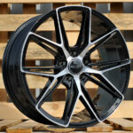 Diski R18 5×110 J8 ET28 HAXER HX043 Black Polished