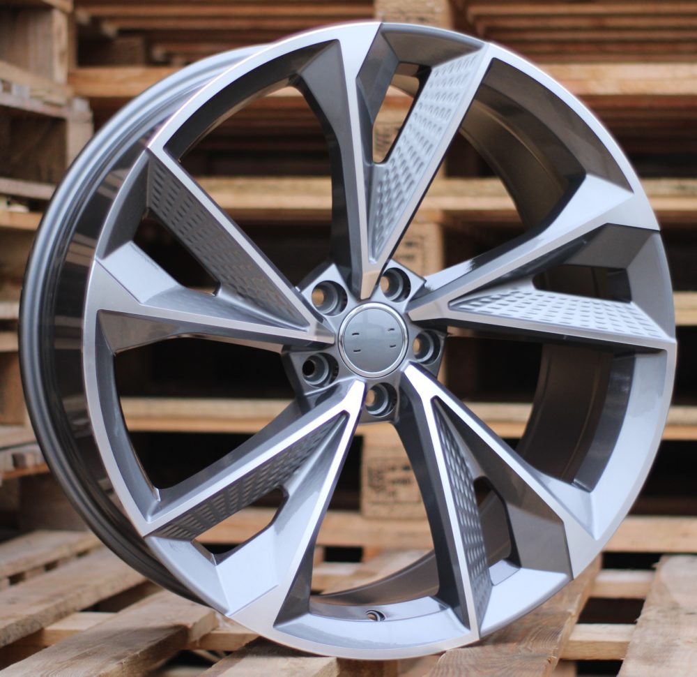 Diski R18 5x112 J8 ET35 RACINGLINE B1566 AUDI Grey Polished